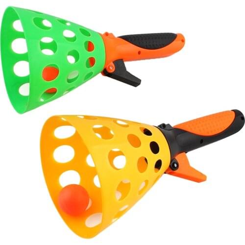 2Pieces & Catch Launcher Basket with 3 Balls for Girls, Boys, Adults, Indoors & Outdoors Play Toy