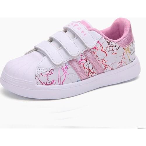 Girls Casual Shoes For Children Leather Flats Kids Sneakers Fashion Soft Shoes Sneakers Light Princess