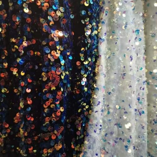 Sequins Fabric Gown Dress Skirt Mask Party Decoration Material Stylish Sewing Tissue