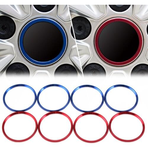 4PCS Car Wheel Cover Logo Ring Sticker accessories for bmw e36 toyota avensis bmw e46 mazda mitsubishi asx renault kadjar