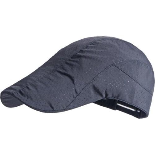 LDSLYJR 2021 Cotton Spring Summer Breathable solid color Newsboy Caps Flat Peaked Cap Men and Women Painter Beret Hats 134