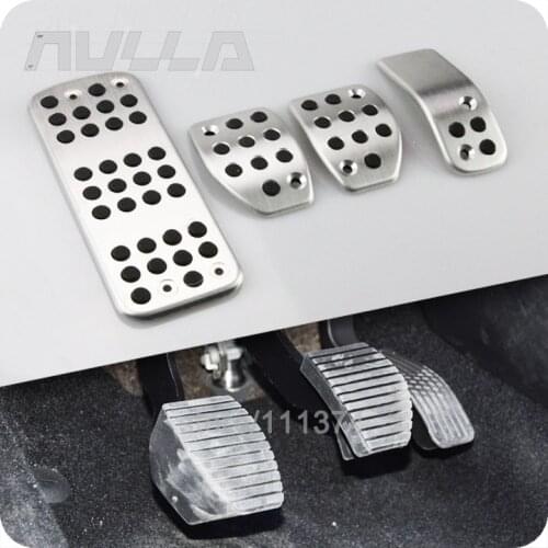 LHD Aluminum AT & MT Pedals For Citroen C3 C4 Car Accessories Foot Rest Pedal Pad Plate Decoration