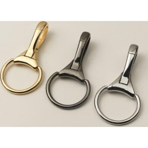 1pcs Metal Snap Hook Trigger Lobster Clasp Clip Spring Gate for DIY Leather Craft Tiny Pet Leash Bag Strap Webbing Keychain Hook