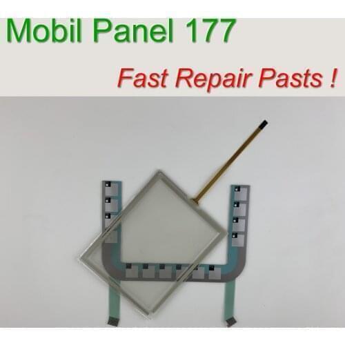 6AV6645-0BA01-0AX0 MOBILE PANEL 177 Membrane keypad + Touch Glass for HMI Panel repair~do it yourself, Have in stock