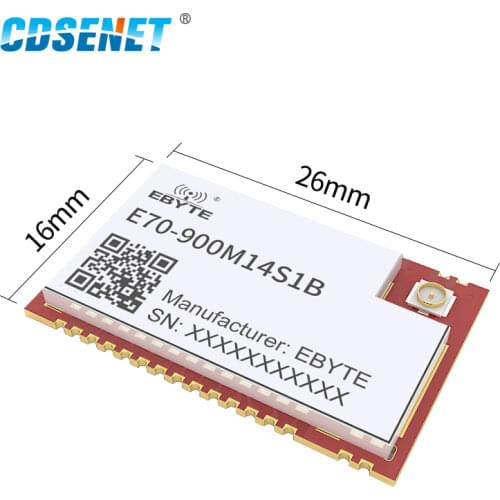 E70-900M14S1B 868/ 915MHz CC1312R RF Wireless Serial Port Module TI High Power SOC 1.5km Continuous Transmission CDSENET