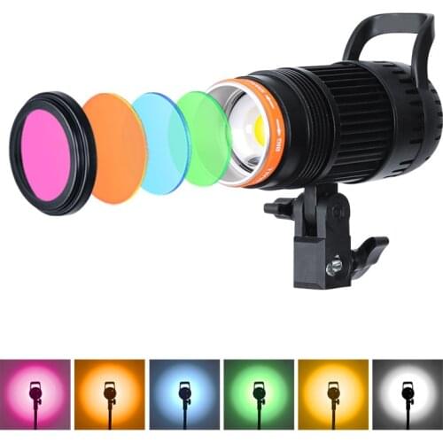 Photogragpy Lighting COB LED Spotlight 50W Dimmable Photo Modeling lamp 4 Color Chips for Photo Studio Youtube Video