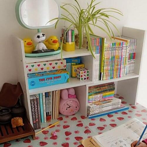 Simple Desktop Small Multilayer Composite Student Desk Bookcase Contracted Children Receive R Bookcase