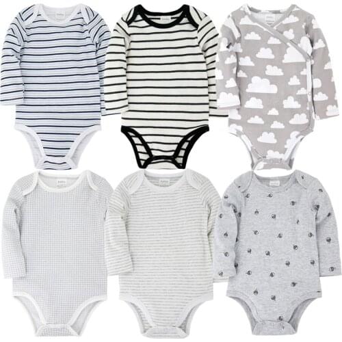 2020 Toddler Roupas bebe de Newborn Baby Bodysuits Set 100% Cotton Baby Boys Girls Pajamas Clothes Infant Long Sleeve Underwear