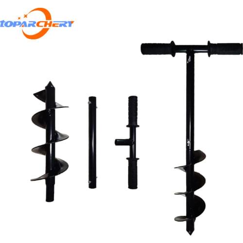 Handheld Garden Ground Auger Garden seedling loosening Soil digging Pit planting Tools Manual Digger Post Hole Drill Bit Spiral