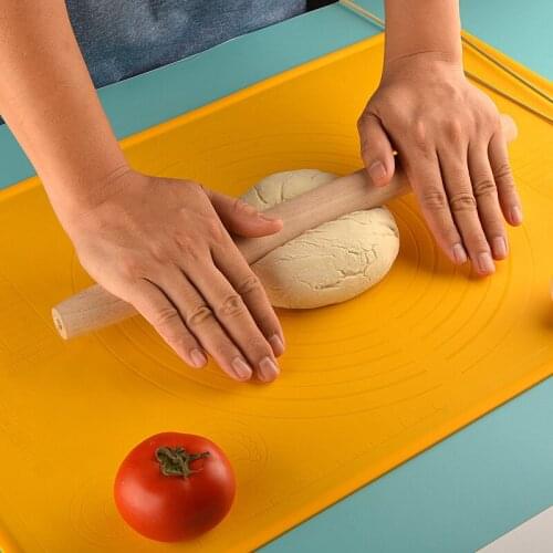 Silicone Baking Mat with Scale Thickened Nonslip Rolling Dough Pad Kneading Dough Mat Non Stick Large Pastry Oven Liner Bakeware