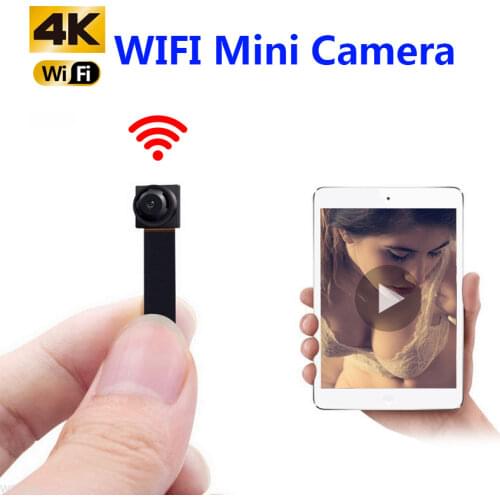 HD 4K DIY Portable WiFi IP Mini Camera P2P Wireless Micro Webcam Camcorder Video Recorder Support Remote View 128G TF Card