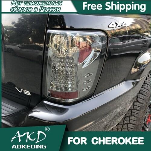 For Car Jeep Grand Cherokee Tail Lamp 1999-2004 Led Fog Lights DRL Day Running Light Tuning Car Accessories SRT Tail Lights