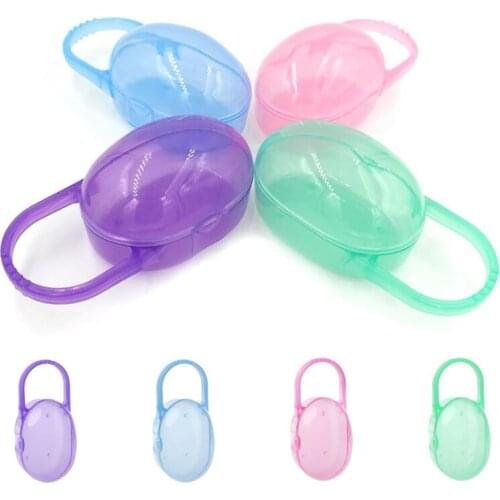 1Pc Soild Portable Baby Infant Kids Pacifier Nipple Cradle Case Holder Travel Nipple Storage Box