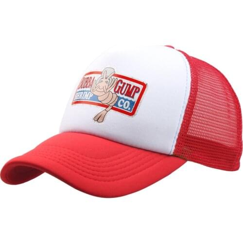 1994 Bubba Gump cap hat forrest gump mesh baseball cap printing adjustable snapback hats new sport cap unisex