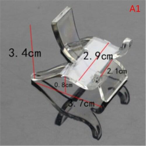 2pcs Home Decoration Mineral Specimen Desk Display Shelf Acrylic Shelf Stones Crystal Cluster Stand Base