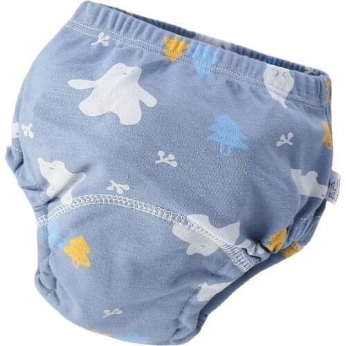 6pcs/lot Breathable Washable Baby Training Pants Six Layer Gauze Urine Cloth Bag Kids Learning Diaper Pant