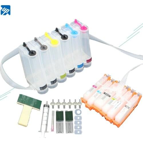 6 colors For canon PGI250 CLI251 BK C M Y GY ink system Empty CISS for Canon MG6320 MG7120 MG7520 IP8720 with arc chip pgi 250