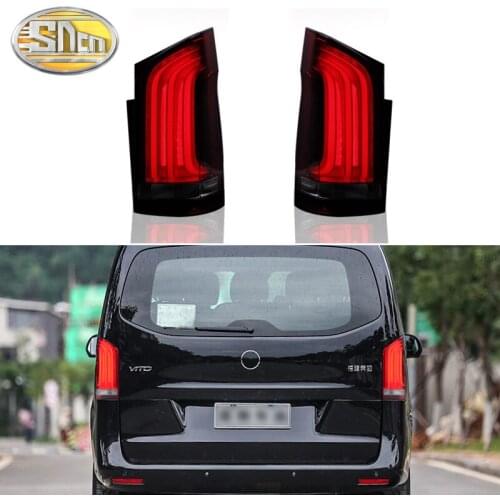 Car LED Taillight Tail Light For Mercedes Benz V-Class Vito V250 V260 2016 - 2020 Rear Fog Lamp + Brake + Reverse + Turn Signal