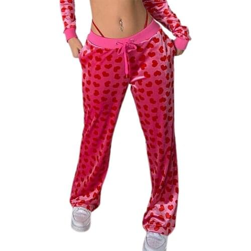 New Summer S/M/L Drawstring Fashionable High Waist Pants Velvet Straight Trousers Polyester+Spandex Pink Comfortable To Wear