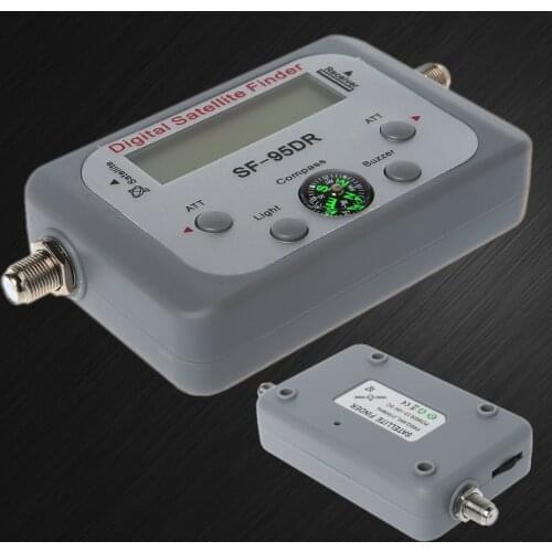Digital Satellite Finder Meter TV Signal Finder Sat Decoder DVB-T2 LCD FTA Dish