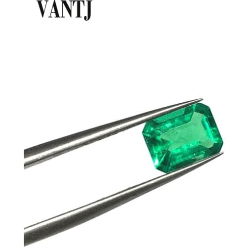 VANTJ Lab Grown Created Emerald Loose Gemstone Oct Cut Hydrothermal Gemstone Diy for Silver Gold Women Jewelry Random Delivery