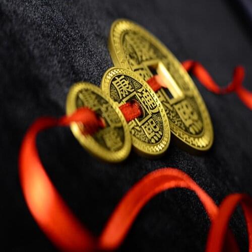 Chinese LuohanQian (size as Morgan Coin 38mm), Deluxe Chinese ancient Coin Set Magic Tricks Appearing/Vanishing Close Up Prop