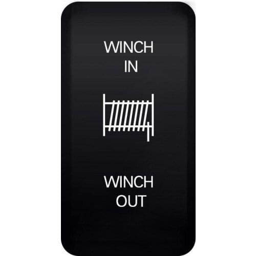 12V Push Switch Winch in/Out Red LED Light for Toyota 4Runner Tocoma 40mmx20mm