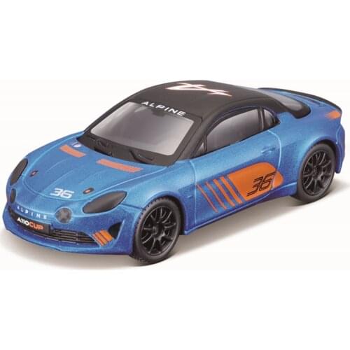 Bburago 1:43 Alpine A110 CUP Alloy Luxury Vehicle Diecast Cars Model Toy Collection Gift