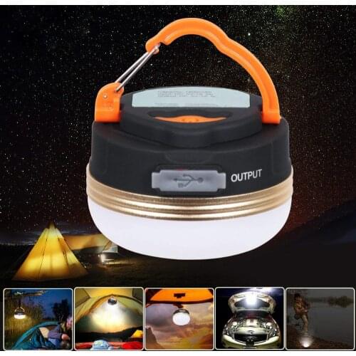 Mini Portable Camping Lights 3W LED Camping Lantern Tents lamp Outdoor Hiking Night Hanging lamp USB Rechargeable