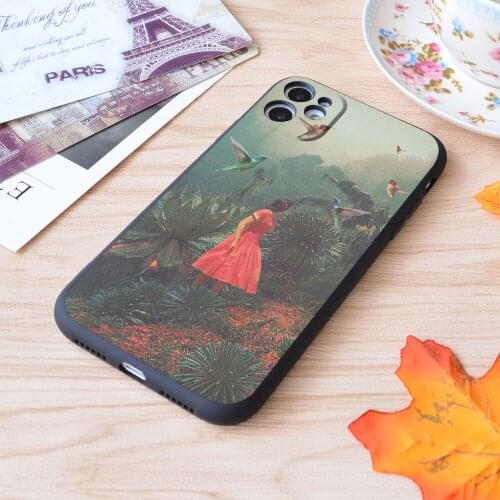 For iPhone 20 Seconds Before The Rain Print Soft Matt Apple iPhone Case