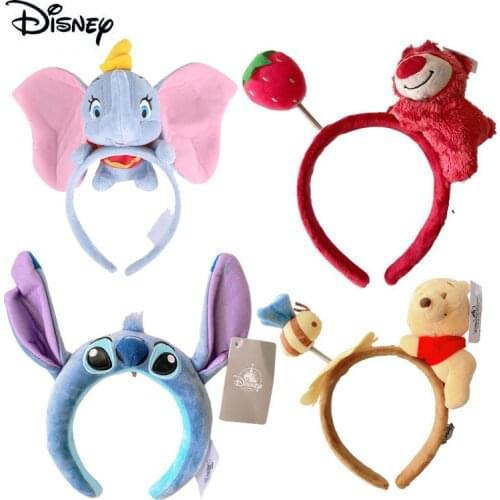 Latest Disney Mickey Mouse Headband Cartoon Animal EARS COSTUME Headband Cosplay Plush Adult Kids Headband