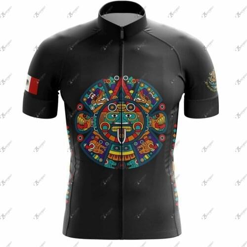 Maillot ciclismo hombre Professional Racing Team Black Short-Sleeved bicicleta Clothes Summer Breathable Mountain Bike Wear