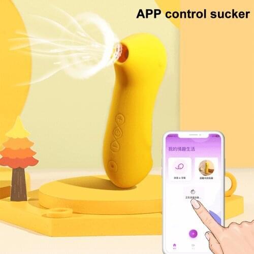 App Remote Control Sucking Vibrator Blowjob Oral Clitoris Stimulator Nipple Sex Toys for Adult Women Masturbator Erotic Products