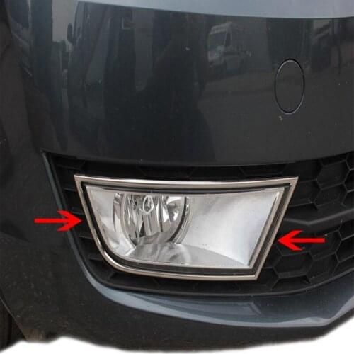 Auto Part Chrome Exterior Headlight Eyebrow Cover Trims Front Light Lamp Frames Stripes for Skoda Octavia III A7 SW 2013-2016