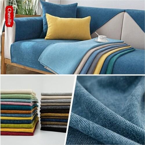 Chenille fabric Polyester sofa Cloth DIY Sofa Slipcover Cushion High-quality Chenille Handmade sewing needlework Patchwork