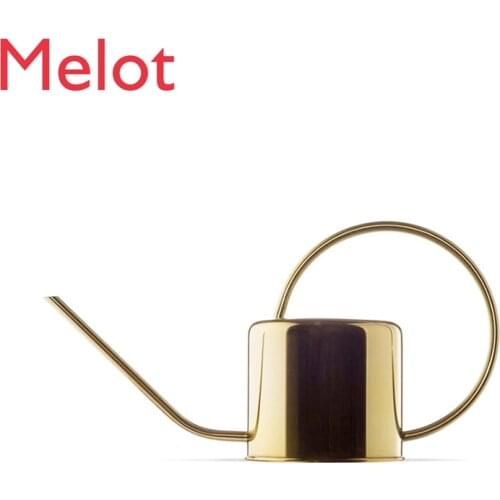 Modern Golden Flower Good-looking Simple Brass Texture Gardening Kettle Home High-End Luxury Decoration Ornaments