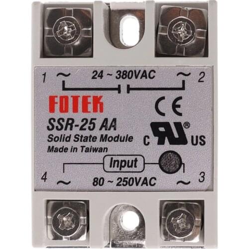SSR-25 AA Solid State Relay Relais Modul Temperaturregler 25A/220V July Wholesale&DropShip