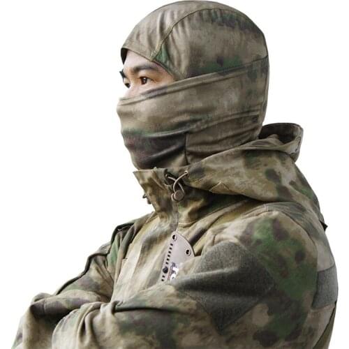 Tactical Full Face Mask Balaclava Hunting Airsoft Cycling Army Sport Bike Military Tactical Sunscreen Cap Camouflage Ruin Series