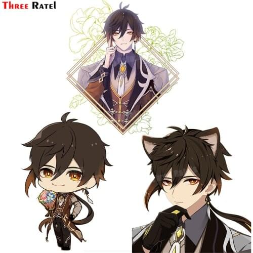 Three Ratels A256 Zhongli Genshin Impact For Suitcase Laptop Waterproof Car Sticker Decoration Kid Toy Decal