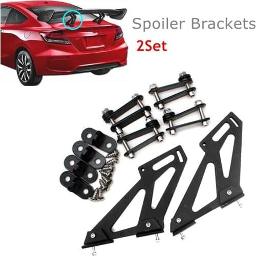 Universal Car Rear Wing Bracket Tail Spoiler Holder Aluminum Alloy Trunk Upper Spoiler Racing Legs