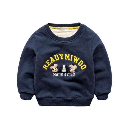 2020 New Winter Kids Plus velvet T shirt Thick cotton Fashion Baby Boys girl Warm Cashmere sweatshirts children clothes hoodies