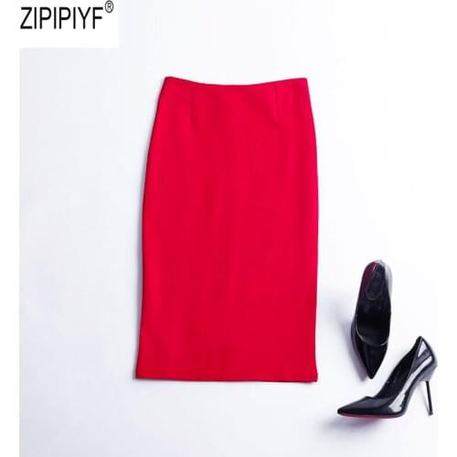 ZIPIPIYF High-waisted Pencil Skirts