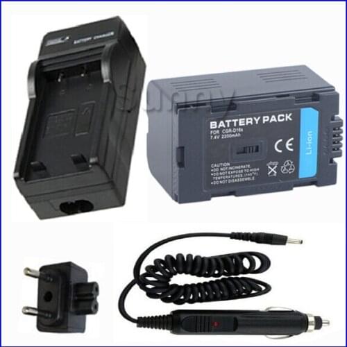 Battery Pack and Charger for Panasonic CGR-D16, CGR-D16A, CGR-D16A/1B, CGR-D16S, CGR-D16SE/1B, CGR-D220 Rechargeable Li-ion
