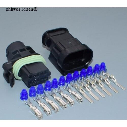 Worldgolden 6pin car electrical auto connector 3.5mm Female male housing black unsealed connector 211PC063S0003