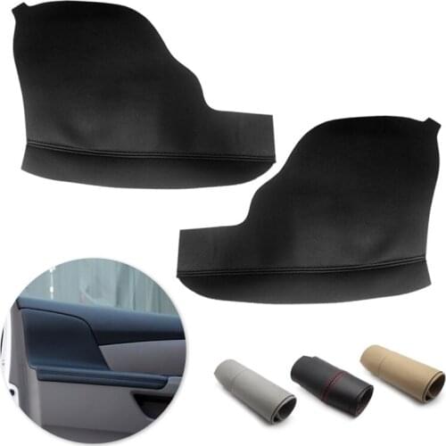 For Honda Odyssey 2011 2012 2013 2014 - 2017 2pcs Car Front Door Handle Armrest Panel Microfiber Leather with foam Cover Decor