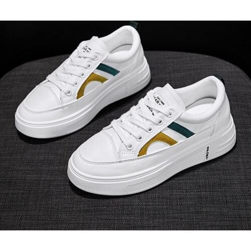 Autumn Microfiber Women Sneakers Thick Bottom Casual Shoes Woman Canvas Sneaker Luxury Platform Ladies Shoes Vulcanize Designer