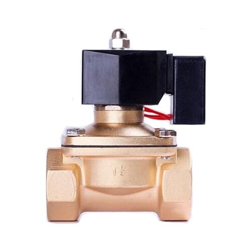 Brass Electric Air 24v 12v Solenoid Valve Normally Closed 2inch DN50 HIgh Temperature