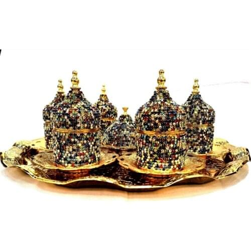 Turkey authentic AMAZING Gift Buy and come Swarovski Colored Stone Embroidered Coffee FREE SHIPPING FREE SHIPPING FREE SHIPPING