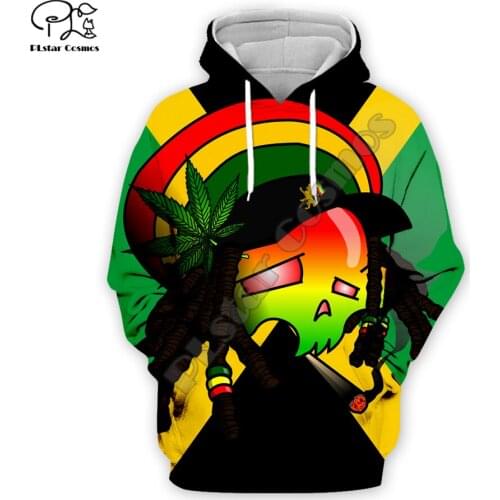 Newest Reggae Lion Singer HipHop Legend Bob Marley Funny NewFashion Harajuku 3DPrint Men/Women Autumn Pullover Casual Hoodies 16