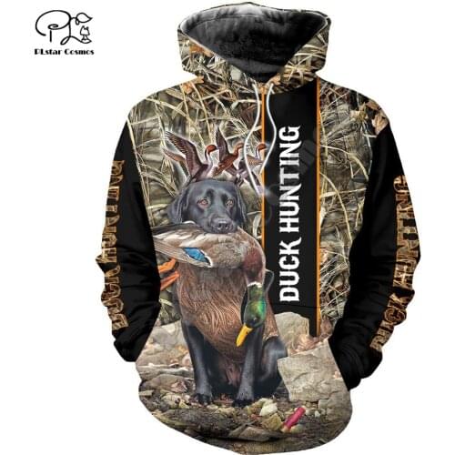 PLstar Cosmos Duck Hunting Animal Hunter Camo Tattoo Dog Tracksuit Pullover Streetwear 3DPrint Zip/Hoodies/Sweatshirts/Jacket 13